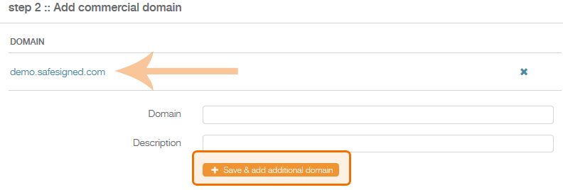 add domain form - domainname only